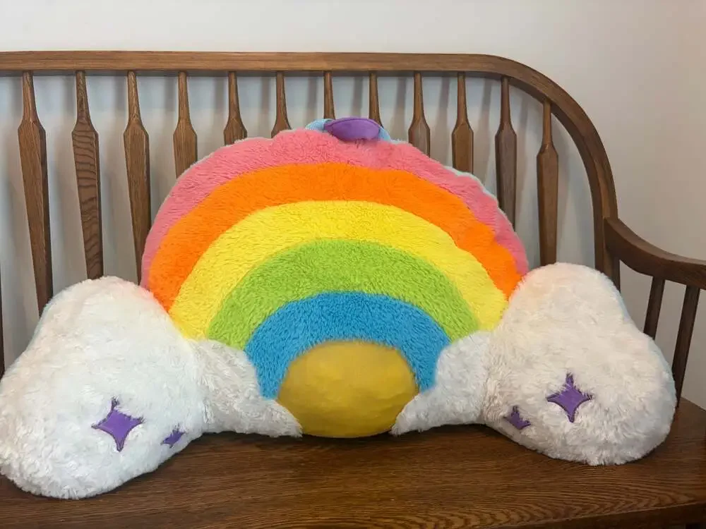 Animal Adventure Rainbow and Cloud Plush Lounge Pillow